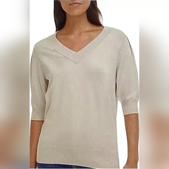 NWT DKNY Knit top Size XXL, Retail $69.00, classic, birch in color - Picture 1 of 12